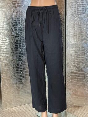 Women’s Black Drawstring Elastic Waist Pants